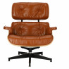 Fotel VIP, Brązowy, Orzech, Inspirowany Lounge Chair