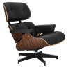 Fotel VIP, Czarny, Heban, Inspirowany Lounge Chair