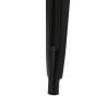 Hoker Czarny z Oparciem, Krzesło Barowe Paris 75cm, Metalowe, Inspirowane Tolix