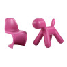 Krzesło Dziecięce Balance (Różowe, Inspirowane Panton Chair)