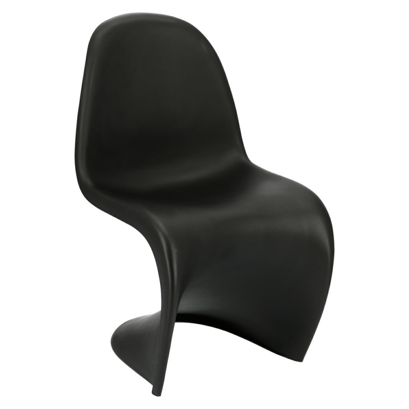 Krzesło Balance PP (Czarne, Inspirowane Panton Chair)