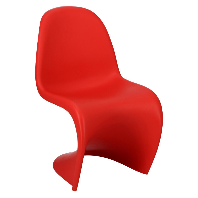 Krzesło Balance PP (Czerwone, Inspirowane Panton Chair)
