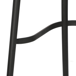 Krzesło Barowe, Hoker Antonio, Czarne z Wenecką Plecionką, Klasyczne