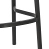 Krzesło Barowe, Hoker Moreno, Czarne, Tworzywo z Wenecką Plecionką, Klasyczne