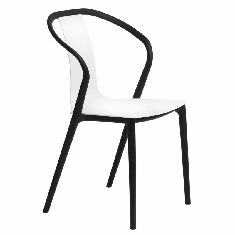 Krzesło Bella, Czarne / Białe, Nowoczesne