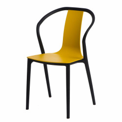 Krzesło Bella, Czarne / Żółte, Nowoczesne
