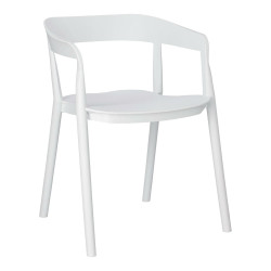 Krzesło Bow, Białe, Z Podłokietnikami