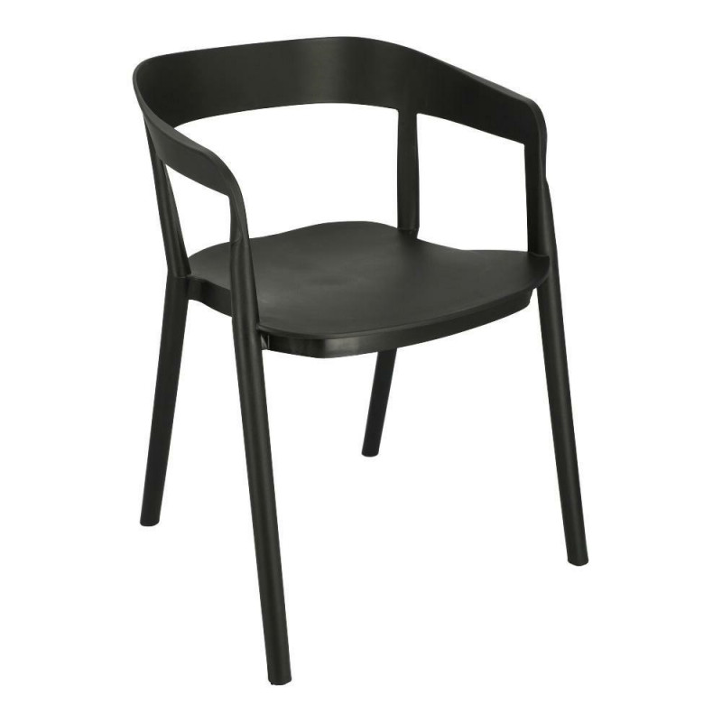 Krzesło Bow, Czarne, Z Podłokietnikami