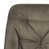 Krzesło Tapicerowane Brooke, Beżowe, Welwet, Pikowane, Czarne Metalowe Nogi
