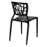 Krzesło Bush, Czarne, Inspirowane Viento Chair