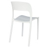 Krzesło Białe Flexi, bez podłokietników, z tworzywa, lekkie