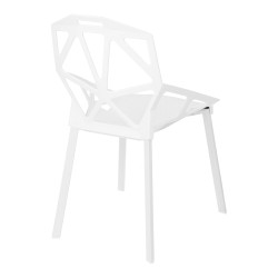 Krzesło Gap, Białe, Nowoczesne, Ażurowe, Inspirowane One