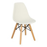 Krzesło Dziecięce P016 - Białe, Drewniane Nogi, Inspirowane DSR