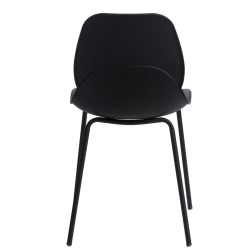 Krzesło Layer 4, Czarne, Minimalistyczne, Nowoczesne