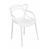 Krzesło Lexi, Białe, Podłokietnik, Inspirowane Master Chair