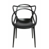 Krzesło Lexi, Czarne, Podłokietnik, Inspirowane Master Chair