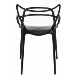 Krzesło Lexi, Czarne, Podłokietnik, Inspirowane Master Chair
