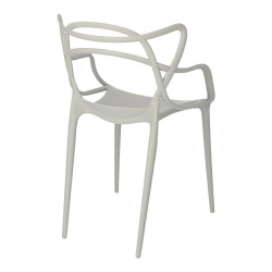 Krzesło Lexi, Szare, Podłokietnik, Inspirowane Master Chair