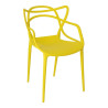 Krzesło Lexi, Żółte, Podłokietnik, Inspirowane Master Chair
