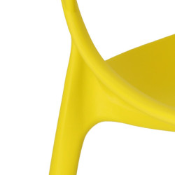Krzesło Lexi, Żółte, Podłokietnik, Inspirowane Master Chair