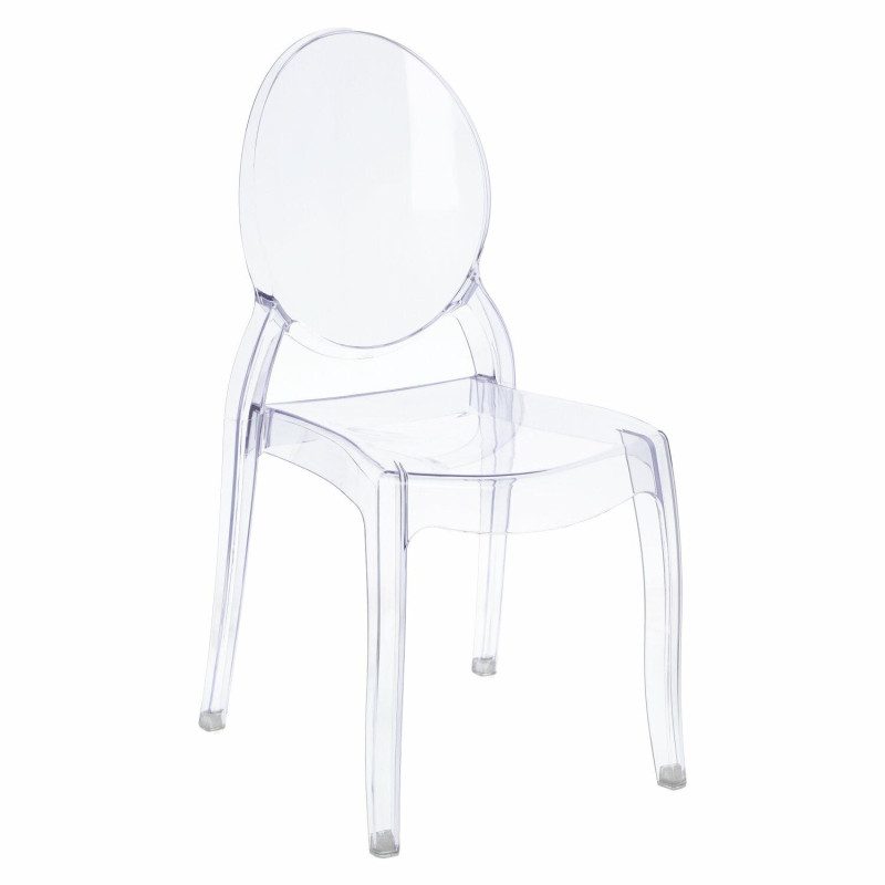 Krzesło Glamour Mia, Transparentne, Przezroczyste