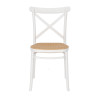 Krzesło Moreno, Białe, Tworzywo z Wenecką Plecionką, Klasyczne