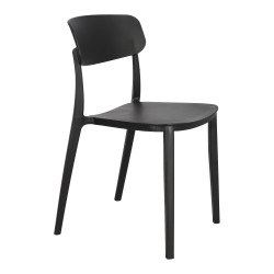 Krzesło Nopie, Czarne z Tworzywa, Odporne na Warunki Atmosferyczne