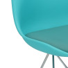 Krzesło Norden PP, Niebieskie, Miękkie Siedzisko, Drewniane Nogi, Inspirowane DSR