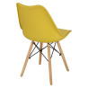 Krzesło Norden PP, Żółte, Miękkie Siedzisko, Drewniane Nogi, Inspirowane DSW