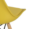 Krzesło Norden PP, Żółte, Miękkie Siedzisko, Drewniane Nogi, Inspirowane DSW