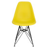 Krzesło P016 PP (Żółte, Czarne Metalowe Nogi, Inspirowane DSR)