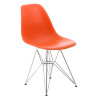 Krzesło P016 PP (Pomarańczowe, Chromowane Nogi, Inspirowane DSR)