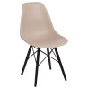 Krzesło P016W PP (Beżowe, Czarne Nogi, Inspirowane DSW)