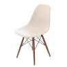 Krzesło P016W PP (Beżowe, Ciemne Drewniane Nogi, Inspirowane DSW)