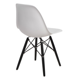 Krzesło P016W PP (Białe, Czarne Nogi, Inspirowane DSW)