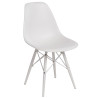 Krzesło P016W PP (Białe, Białe Nogi, Inspirowane DSW)