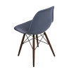 Krzesło P016W PP (Ciemne Szare, Ciemne Drewniane Nogi, Inspirowane DSW)