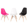 Krzesło P016W PP (Różowe, Drewniane Nogi, Inspirowane DSW)