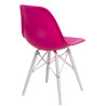 Krzesło P016W PP (Różowe, Białe Nogi, Inspirowane DSW)