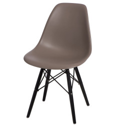 Krzesło P016W PP (Szare, Czarne Nogi, Inspirowane DSW)