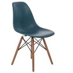 Krzesło P016W PP (Zielone, Drewniane Nogi, Inspirowane DSW)