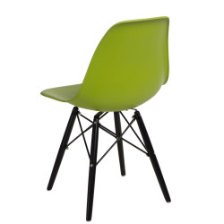 Krzesło P016W PP (Zielone, Czarne Nogi, Inspirowane DSW)