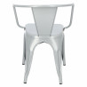 Krzesło Metalowe Paris Arms (Szare, Inspirowane Tolix)