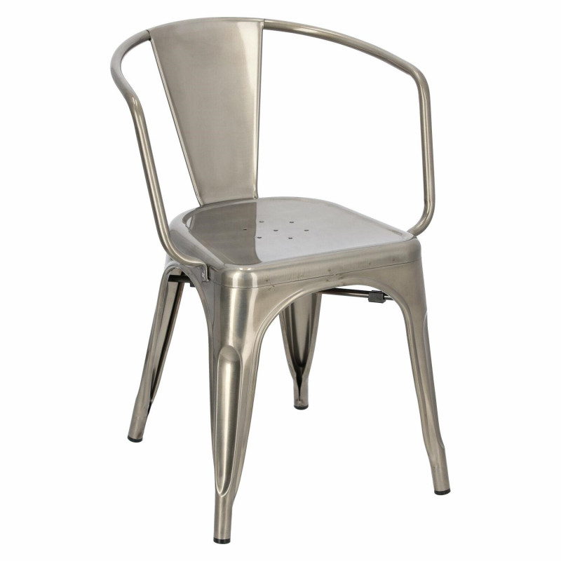Krzesło Metalowe Paris Arms (Metal, Inspirowane Tolix)