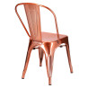 Krzesło Metalowe Paris, Miedziane, Inspirowane Tolix