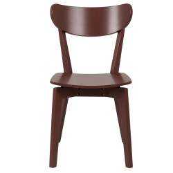 Krzesło Drewniane Roxby, Czerwone Siedzisko i Oparcie oraz Podstawa