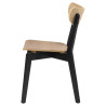 Krzesło Roxby, Drewniane, Czarna Podstawa