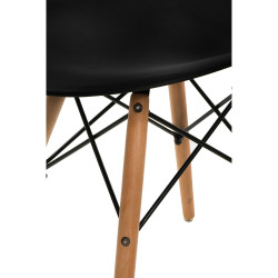 Krzesło Simplet P016W basic czarne