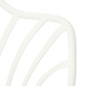 Krzesło Sirena, Białe, Ażurowe z Podłokietnikami, Skórzana i Miękka Poduszka, Drewniane Nogi