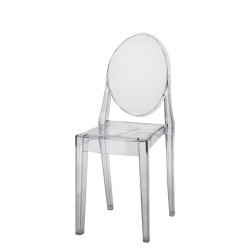 Krzesło Glamour Viki (Transparentne, Przezroczyste, Inspirowane Victoria Ghost)